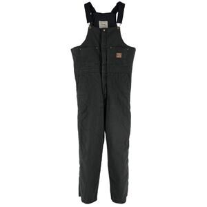 Walls black canvas insulated overalls work wear